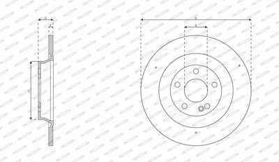 DISC FRANA FERODO DDF3002C 2