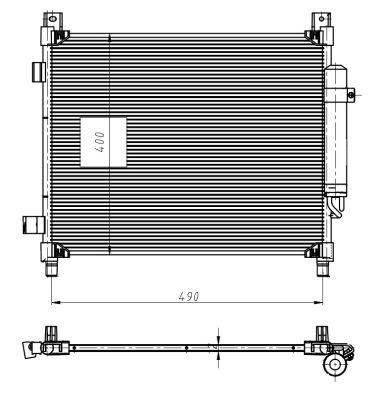 Kondensor, klimatanläggning NRF 350420