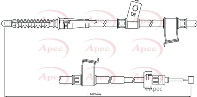 Cable Pull, parking brake APEC CAB1079