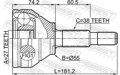 Joint Kit, drive shaft 2110-EXPAWD