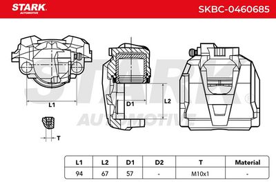 спирачен апарат STARK SKBC-0460685