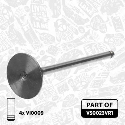 SET SUPAPE SUPAPă ADMISIE/EVACUARE ET ENGINETEAM VS0023VR1 4