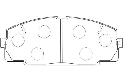 Kavo Parts Stabdžių trinkelių rinkinys, diskinis stabdys