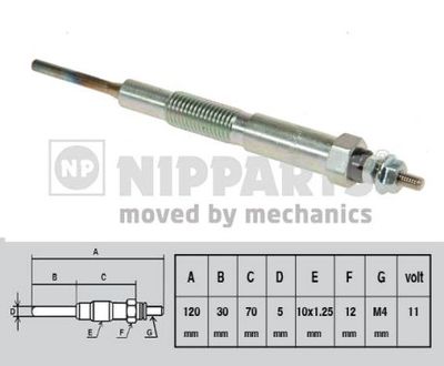 Žhavicí svíčka NIPPARTS J5713010