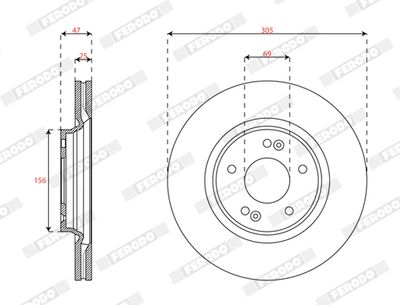 DISC FRANA FERODO DDF2718C 1