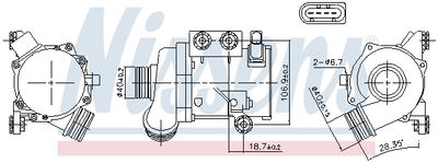 POMPă DE APă RăCIRE MOTOR NISSENS 831076 6