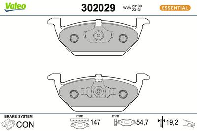 SET PLACUTE FRANA FRANA DISC VALEO 302029