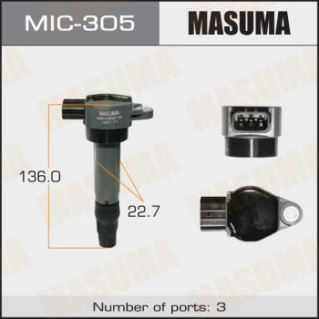 Катушка зажигания MASUMA MIC-305 для MITSUBISHI COLT