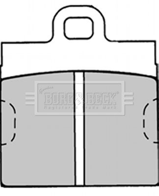 Комплект тормозных колодок, дисковый тормоз BORG & BECK BBP1291 для VW KAEFER