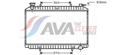 радиатор, охлаждане на двигателя AVA Clever Choice DNA2206