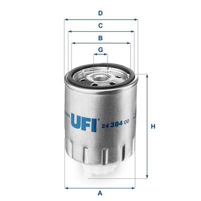 Filtr paliwa UFI 24.384.00 produkt