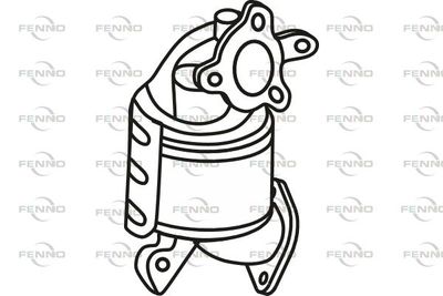 Filtr sadzy / filtr cząstek stałych, układ wydechowy FENNO 289902A630