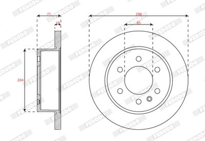 Tarcza hamulcowa FERODO DDF3030