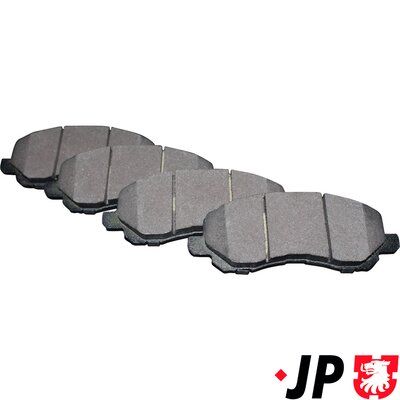 комплект спирачно феродо, дискови спирачки JP GROUP 5063600910