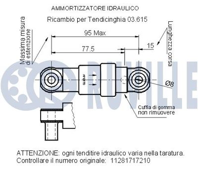 AMORTIZOR VIBRATII CUREA TRANSMISIE CU CANELURI RUVILLE 540208 1