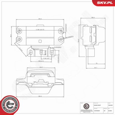 SUPORT MOTOR ESEN SKV 75SKV042 5
