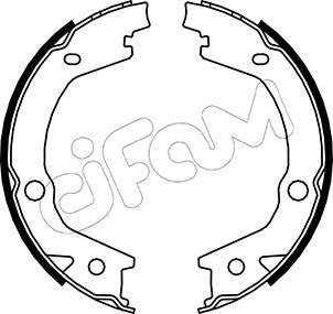 Brake Shoe Set, parking brake 153-184