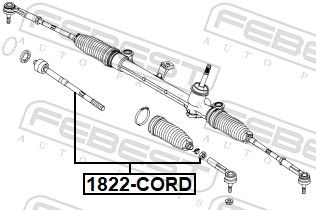 Inner Tie Rod 1822-CORD