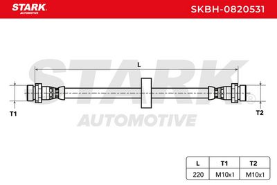 спирачен маркуч STARK SKBH-0820531