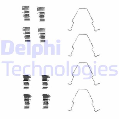 Комплектующие, колодки дискового тормоза DELPHI LX0414 для KIA CLARUS