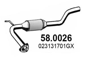 ASSO 58.0026 Катализатор для VW TRANSPORTER IV Автобус (70B, 70C, 7DB, 7DK, 70J, 70K, 7DC, 7