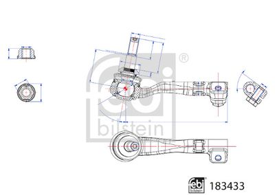 Наконечник поперечной рулевой тяги FEBI BILSTEIN 183433 для BMW X4