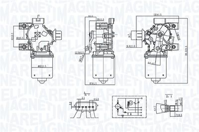 Silnik wycieraczek MAGNETI MARELLI 064072800010