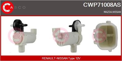 Водяной насос, система очистки окон CASCO CWP71008AS для NISSAN LEAF