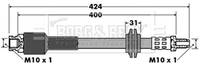 Тормозной шланг BORG & BECK BBH7426 для ABARTH GRANDE