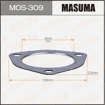MASUMA MOS-309 Прокладка глушника 