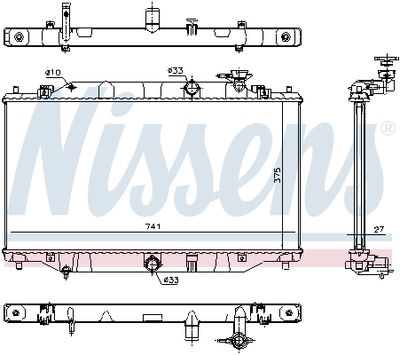 RADIATOR RACIRE MOTOR NISSENS 68557 4