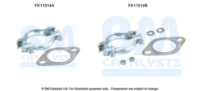 zestaw montażowy, filtr sadzy / filtr cząstek stałych BM CATALYSTS FK11014
