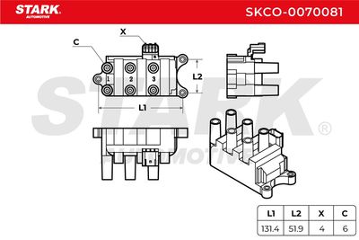 запалителна бобина STARK SKCO-0070081