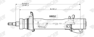 Amortyzator MONROE G8652