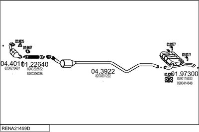 SISTEM DE ESAPAMENT MTS RENA21459D015775