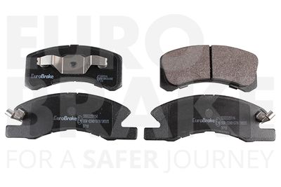 Комплект тормозных колодок, дисковый тормоз EUROBRAKE 5502225114 для MITSUBISHI MIRAGE