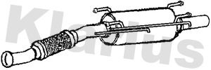 Filtr sadzy / filtr cząstek stałych, układ wydechowy KLARIUS 390923