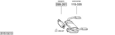 Изпускателна система BOSAL SYS13213