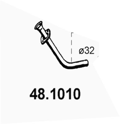 Rura wydechowa ASSO 48.1010