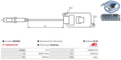 SENZOR NOX INJECTIE ADITIV AS-PL NOX9520 2