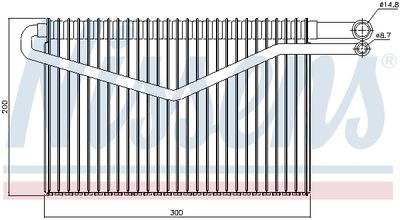 Evaporator, aer conditionat NISSENS 92244
