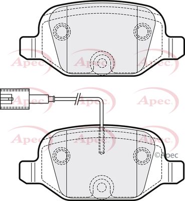 Brake Pad Set APEC PAD1819