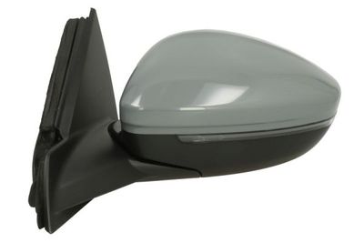 Zijspiegel Links (elektrisch, in reliëf, met verwarming, assistent rijstrookverandering, under-coated, elektrisch opklapbaar, met indicator) past: LANCIA YPSILON L21  OPEL CORSA F 06.15-