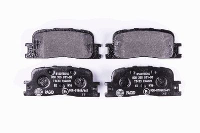Комплект тормозных колодок, дисковый тормоз HELLA 8DB 355 011-001 для TOYOTA HIGHLANDER