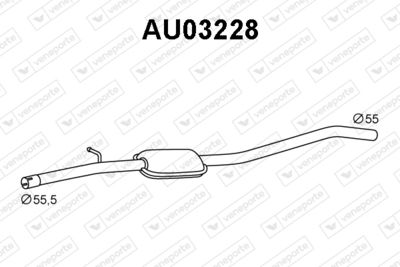 VENEPORTE AU03228 Глушитель выхлопных газов  для AUDI A5 (Ауди А5)