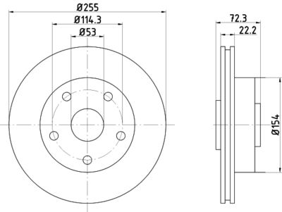 Тормозной диск TEXTAR 92079000 для MAZDA 929