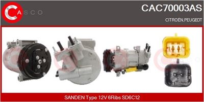 COMPRESOR CLIMATIZARE CASCO CAC70003AS