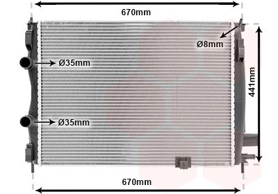 VAN WEZEL Radiateur (13002287)