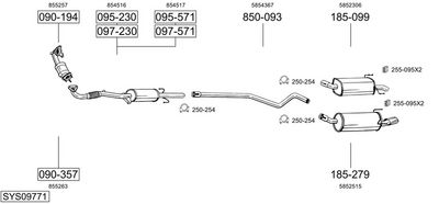 SISTEM DE ESAPAMENT BOSAL SYS09771