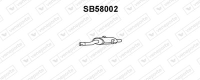 Предглушитель выхлопных газов VENEPORTE SB58002 для SAAB 9000
